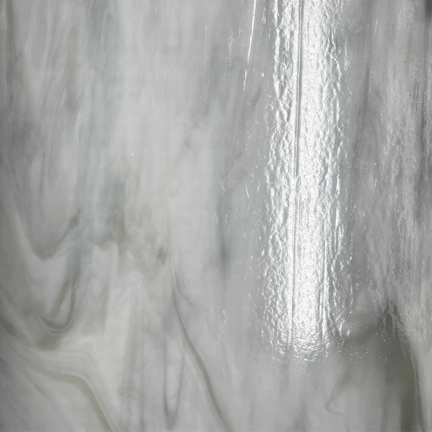 Moon Opal with Gray Wispy Stained Glass – Wissmach - 2 Sheets