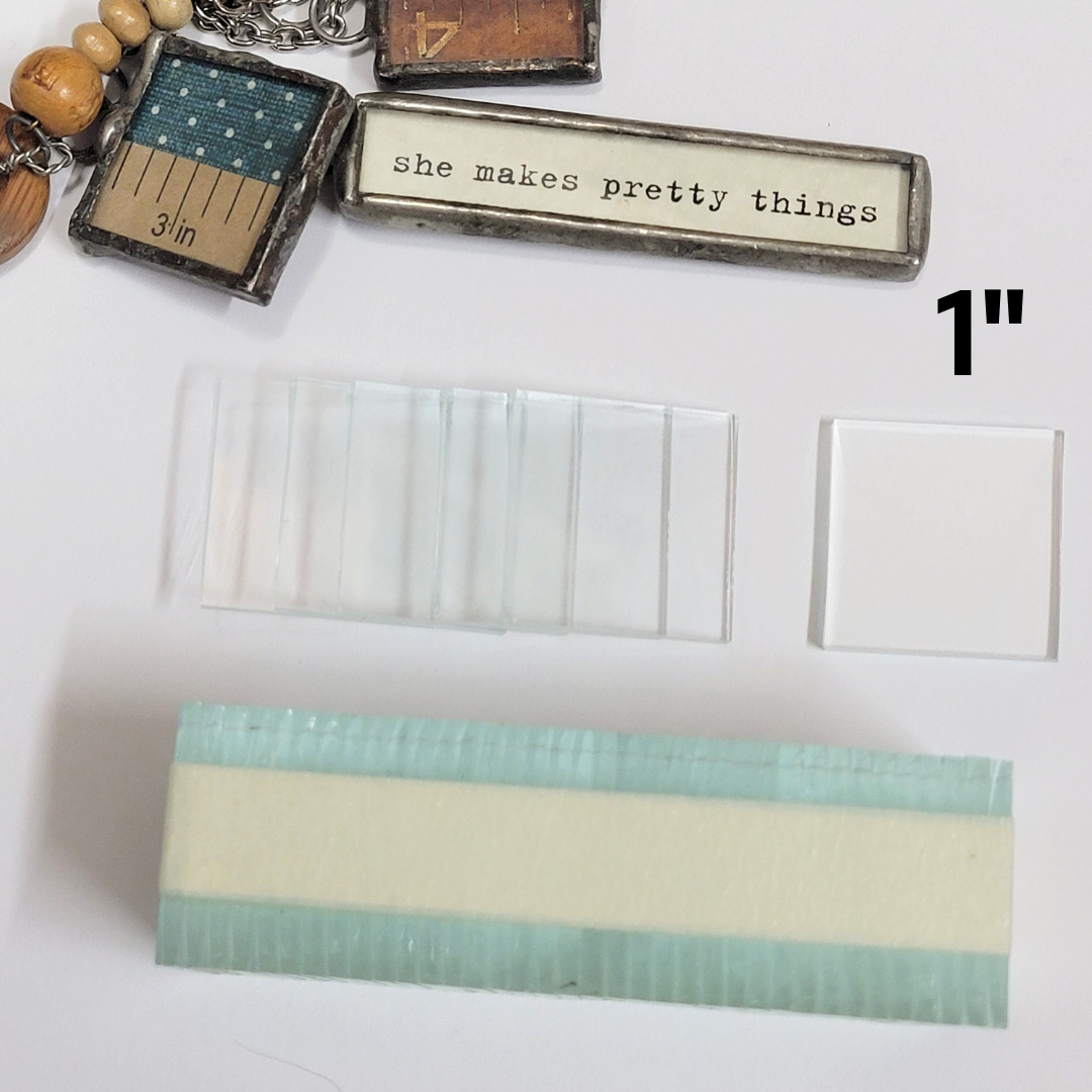1" Square Clear Flat Glass (1 inch) | 10/30/100 Packs