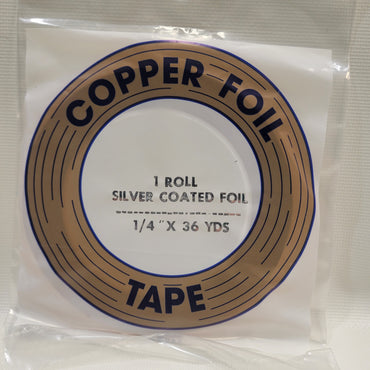 1/4" EDCO Silver Back Copper Foil Tape (36 yds)