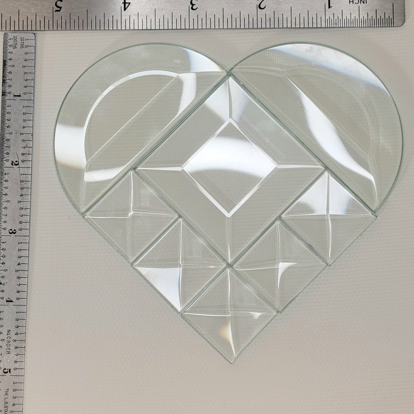 Project Kit: 5″ Multi Beveled Heart - 8 Piece