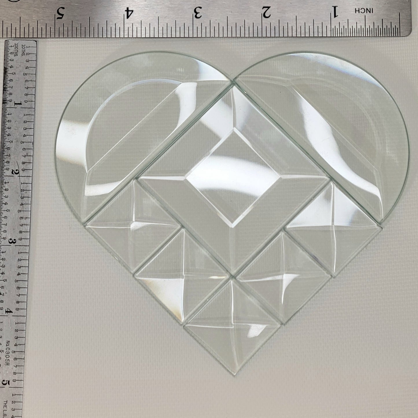 Project Kit: 5″ Multi Beveled Heart - 8 Piece