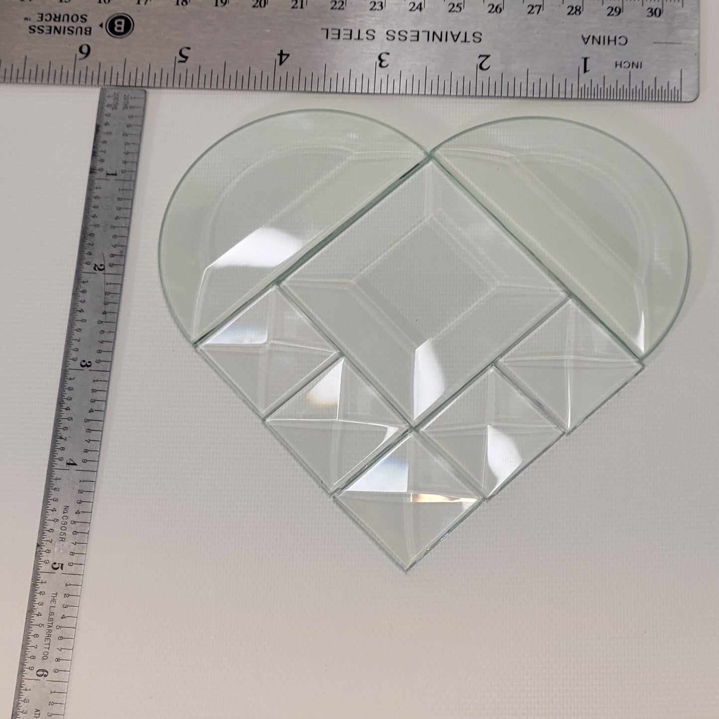 Project Kit: 5″ Multi Beveled Heart - 8 Piece
