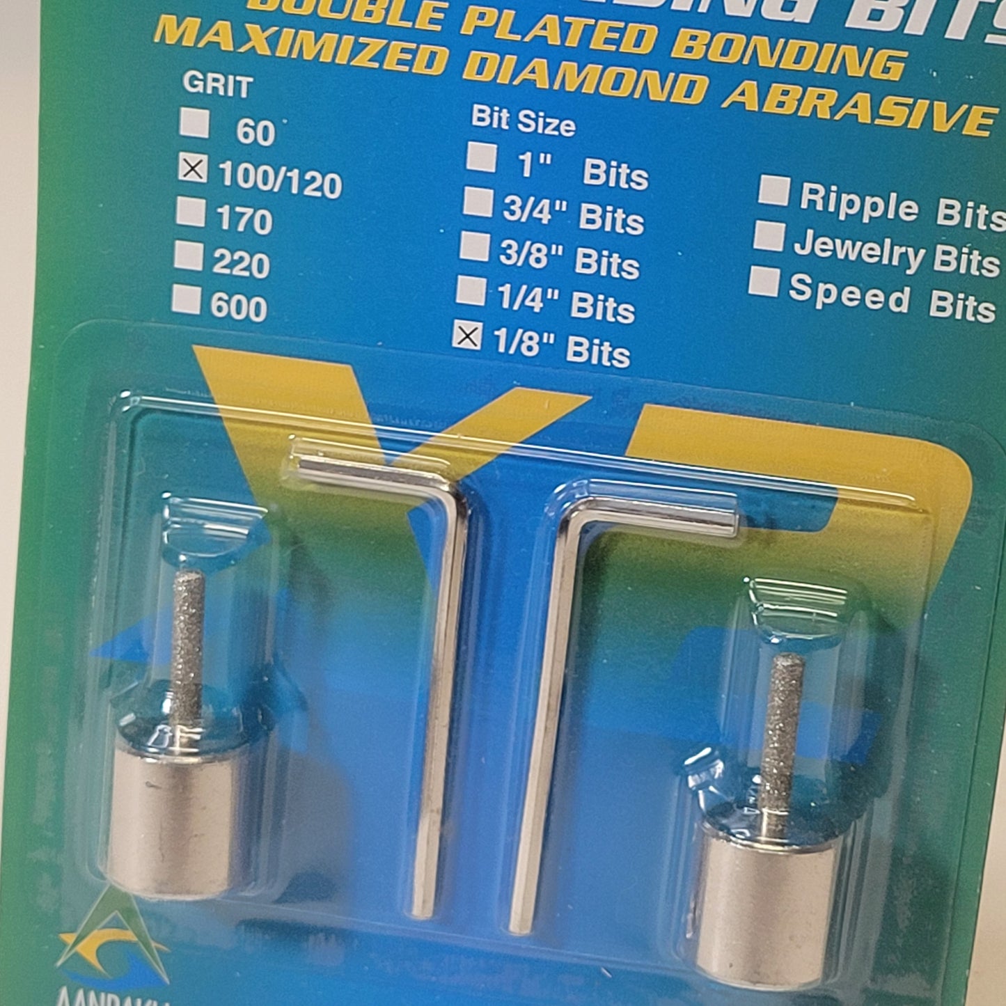 1/8" Aanraku Twofers Glass Grinding Bits (100/120 Grit)
