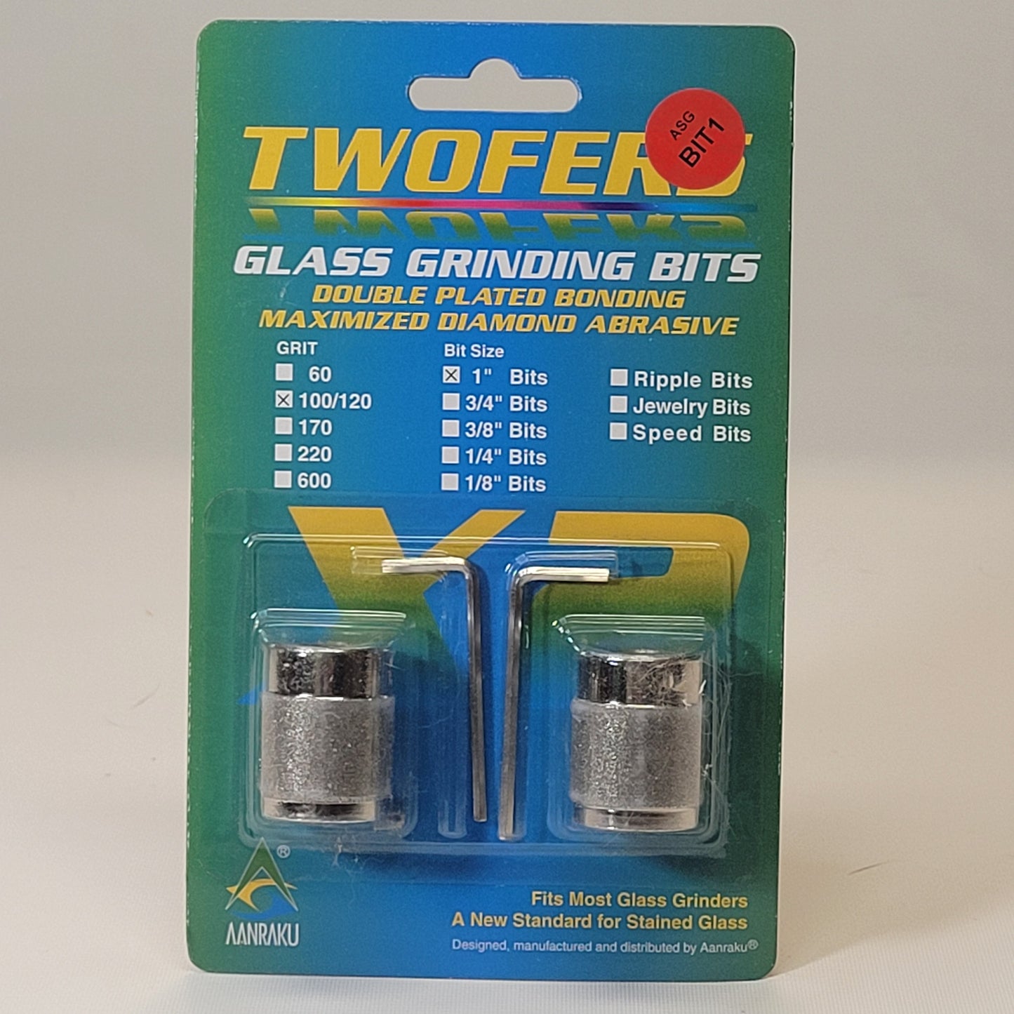 1" Aanraku Twofer Grinder Bits (Standard Grit 100/120)