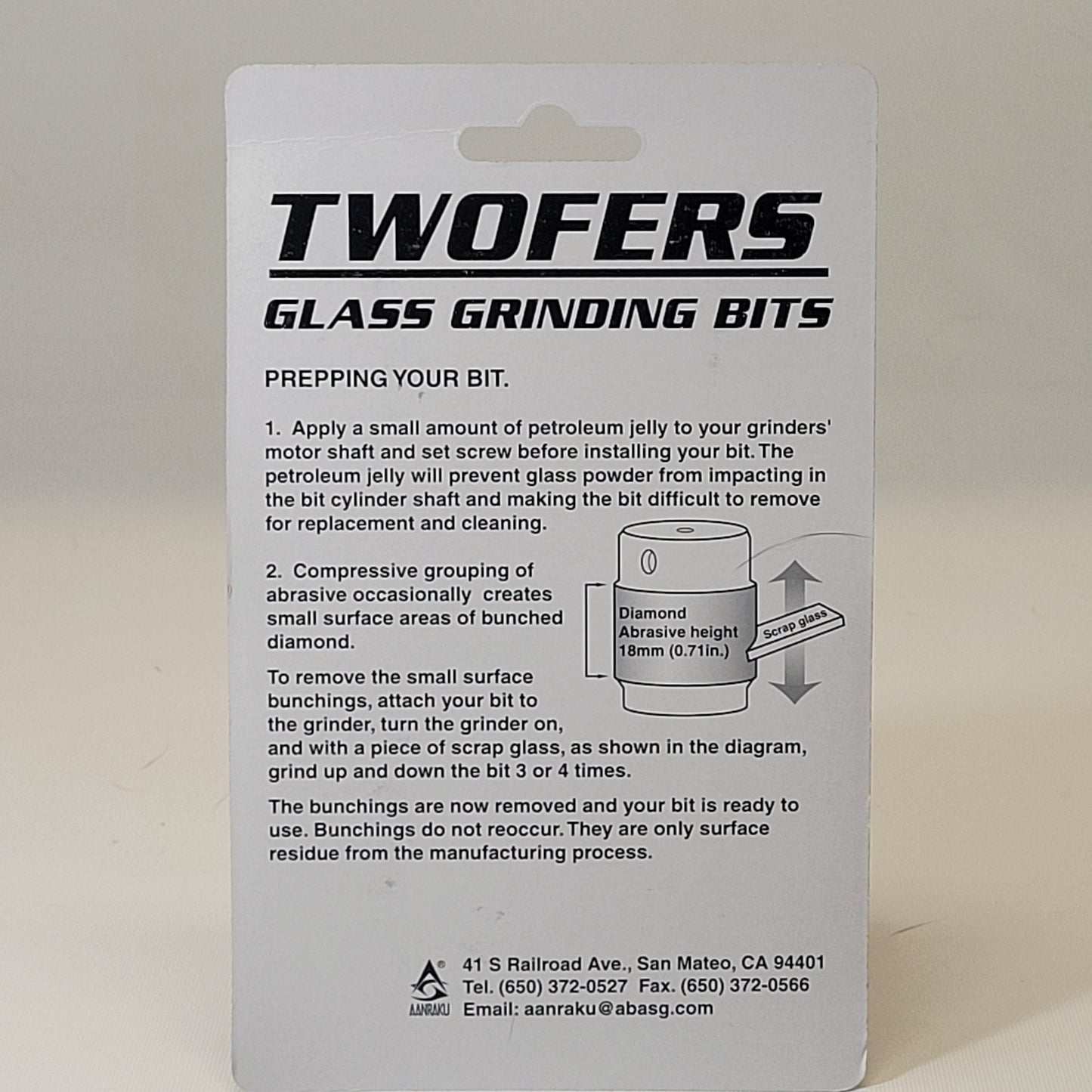 1" Aanraku Twofer Grinder Bits (Standard Grit 100/120)