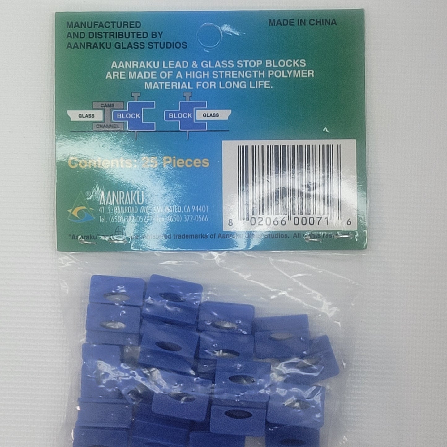 Aanraku Lead & Glass Stop Block Set | 25 Pack