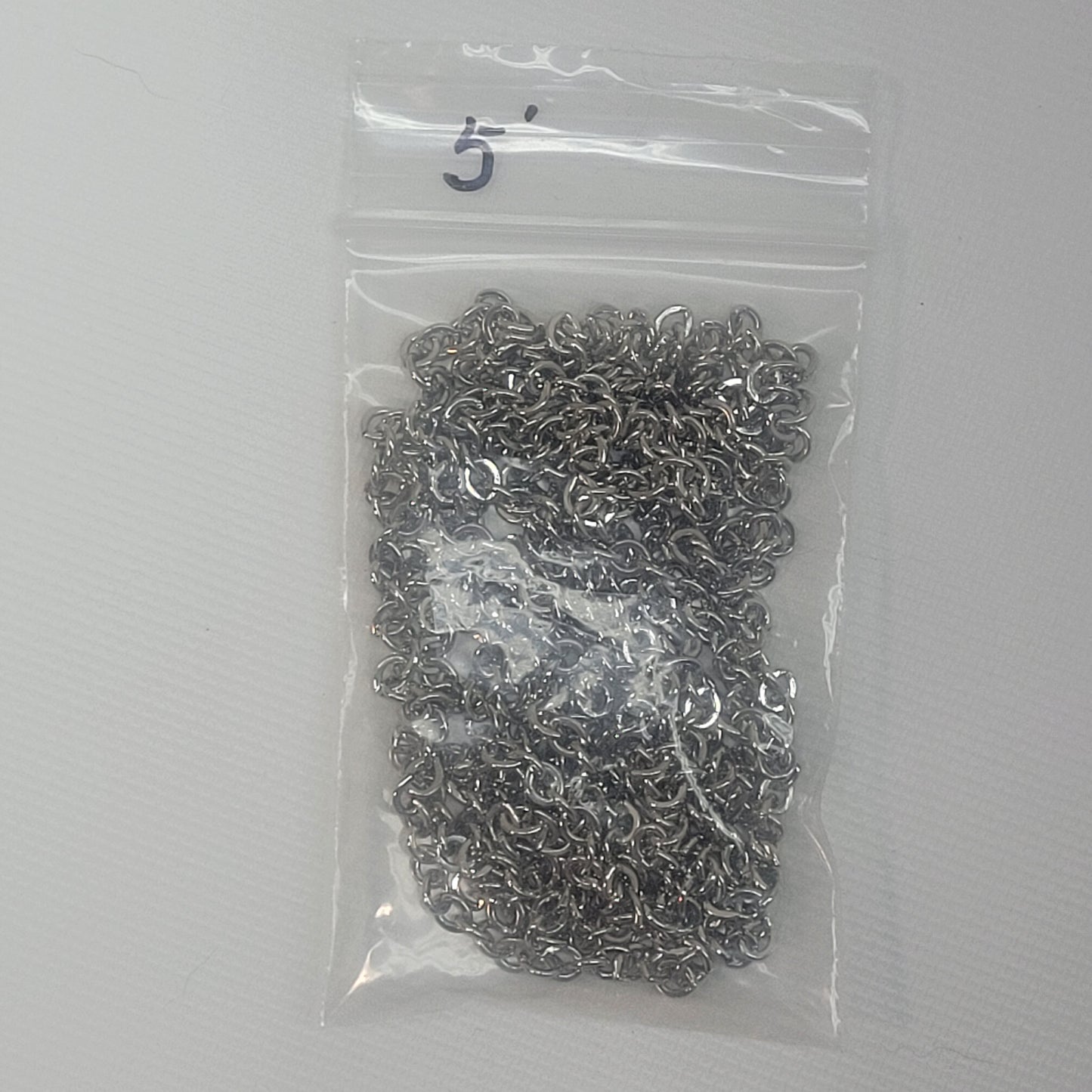 Silver Mini Link Deco Chain (5 Feet)