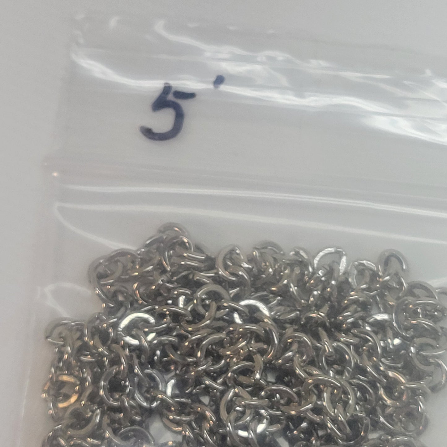 Silver Mini Link Deco Chain (5 Feet)