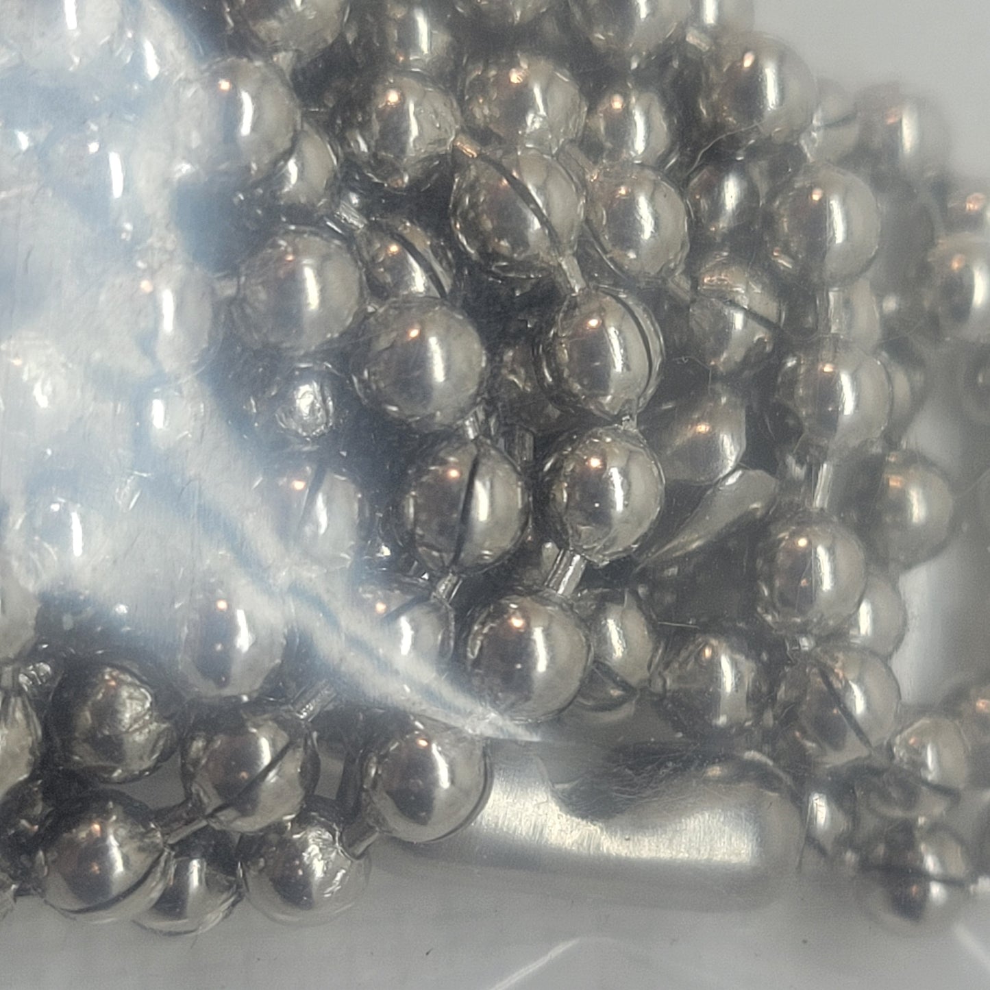 Silver Ball Chain Set w/ Clasps | 3 Pack