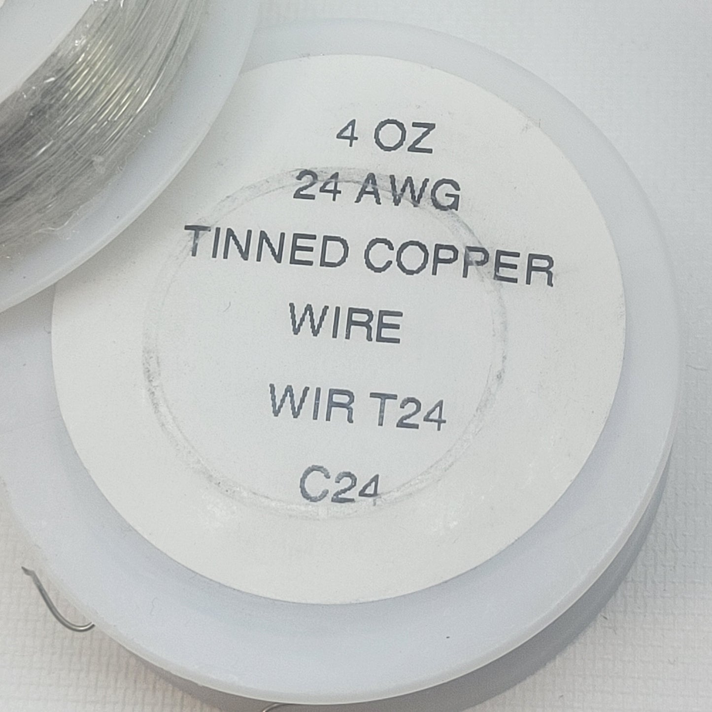24g Ultra Thin Tinned Copper Wire (198 feet) | 4 oz