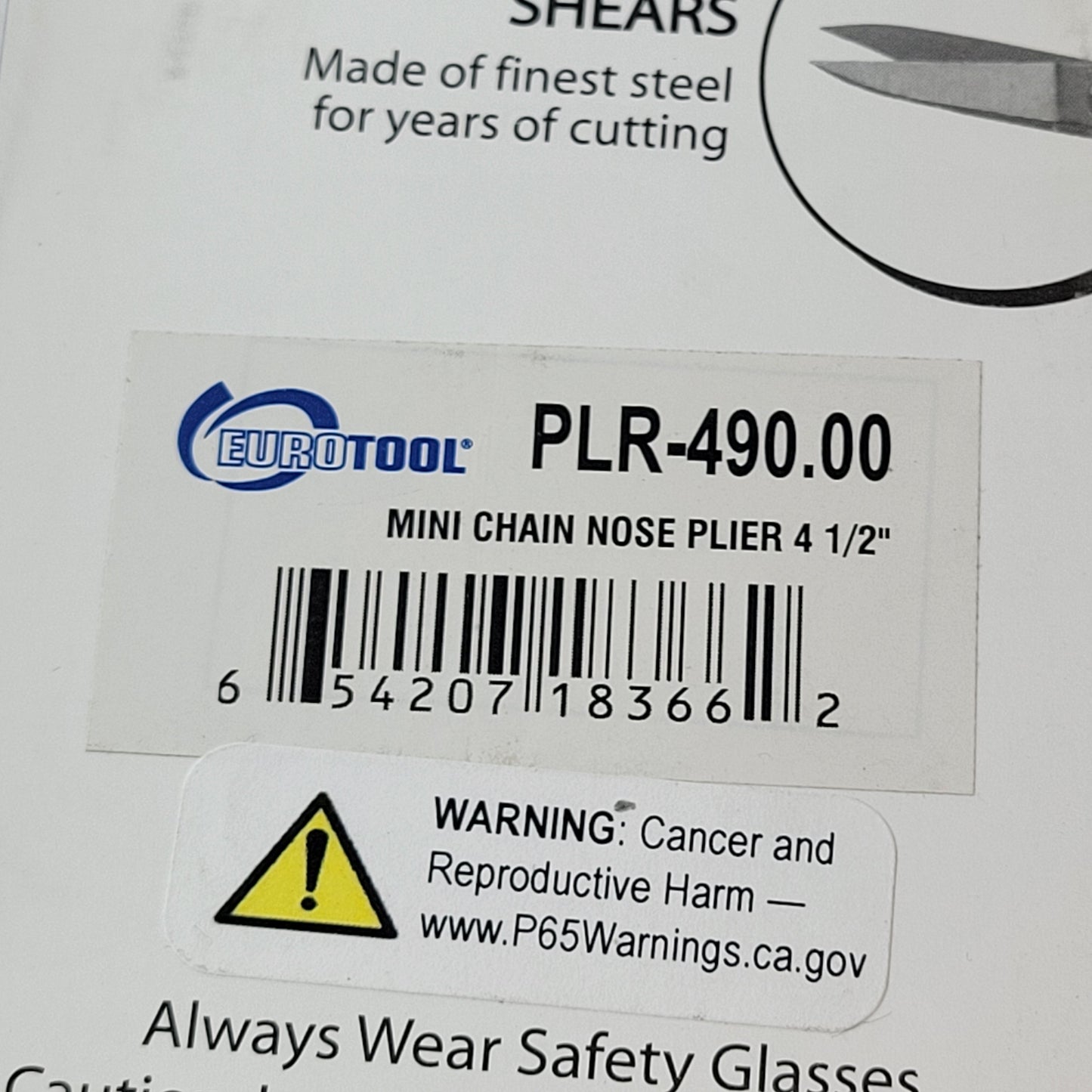 4.5" Mini Chain Nose Pliers (4.5 inches)