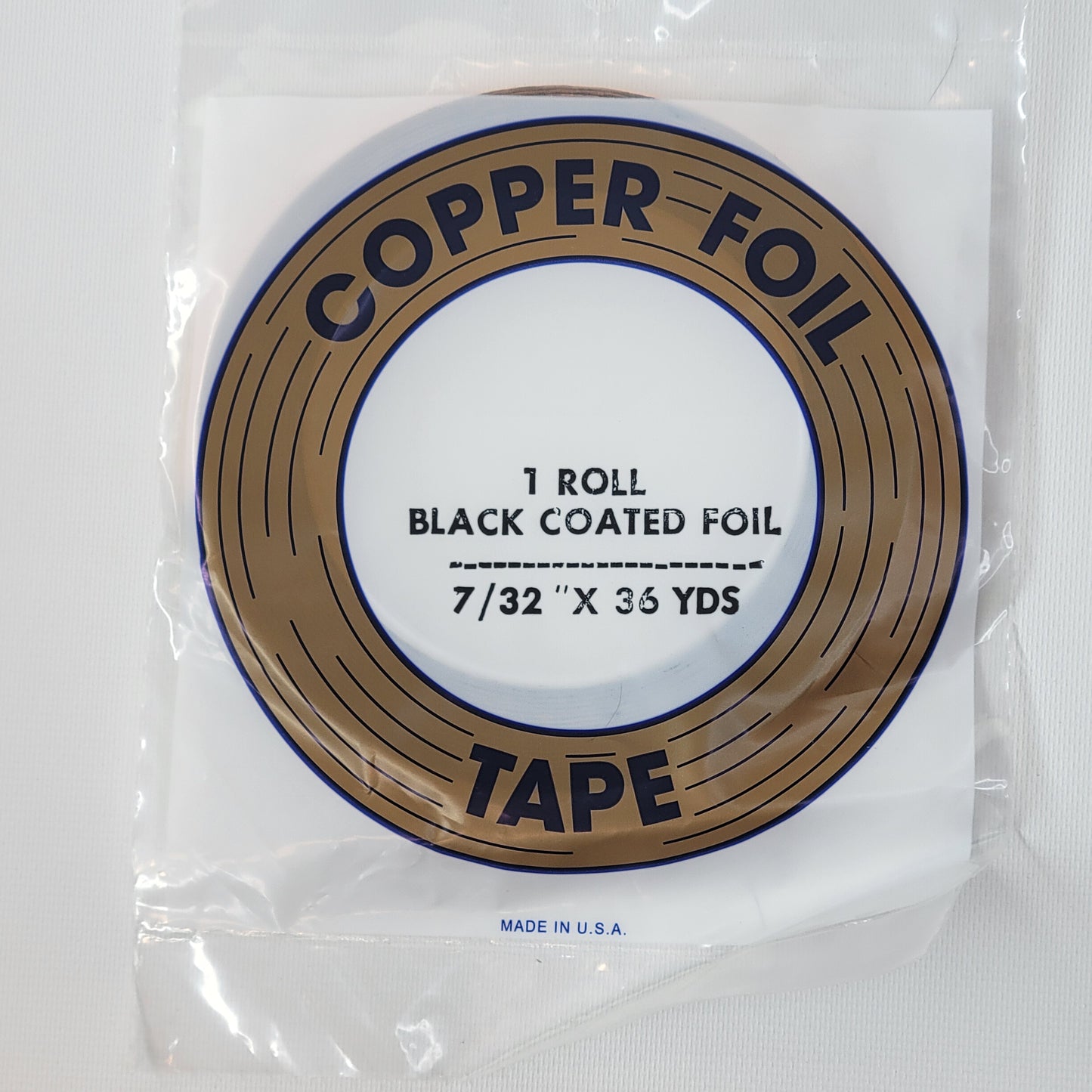 7/32" EDCO Black Back Copper Foil Tape (36 yds)