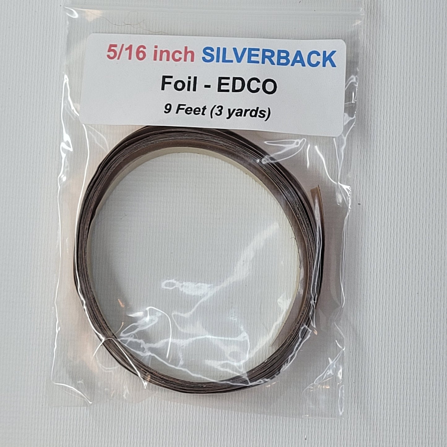 5/16" EDCO Silver Back Copper Foil Tape (9 ft)