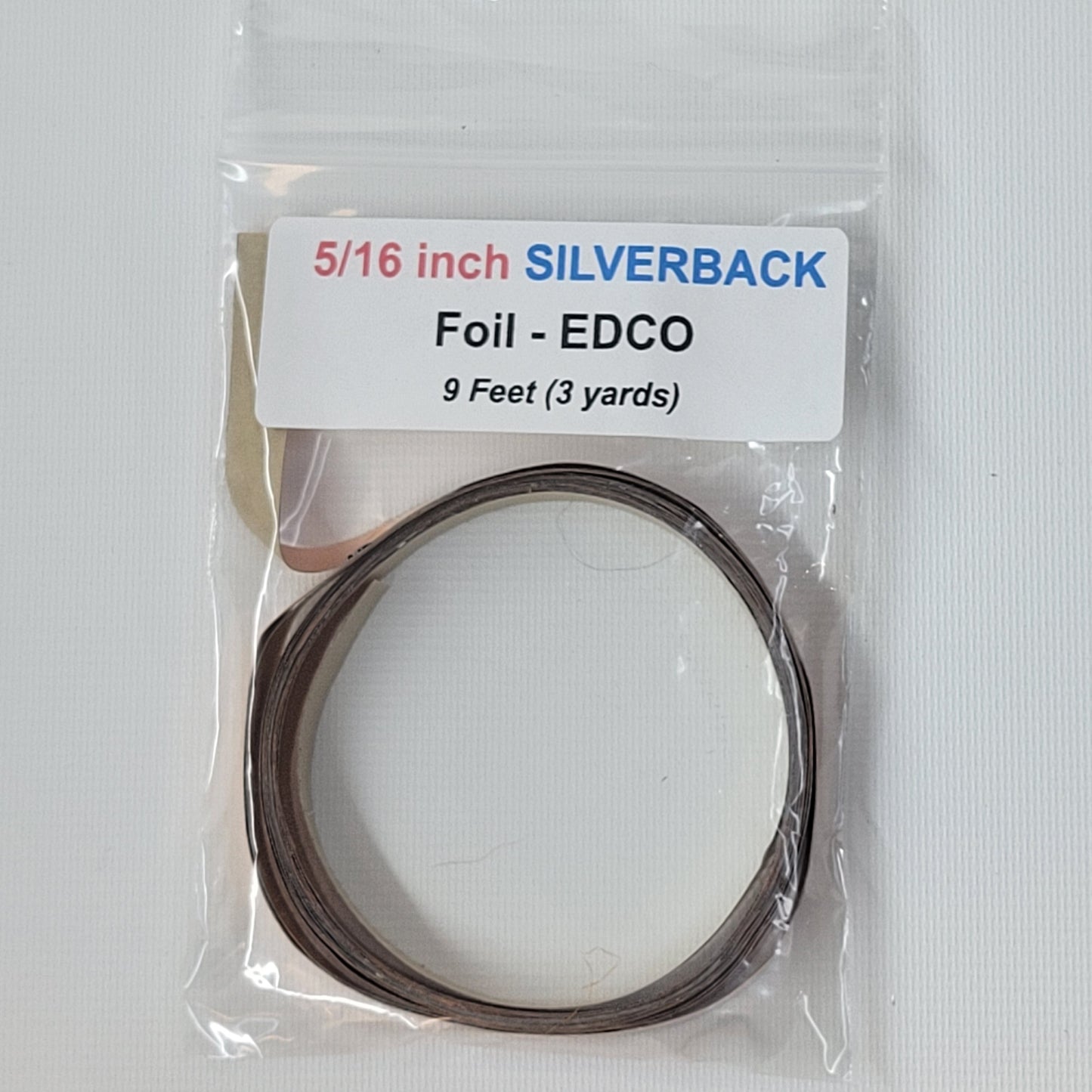 5/16" EDCO Silver Back Copper Foil Tape (9 ft)