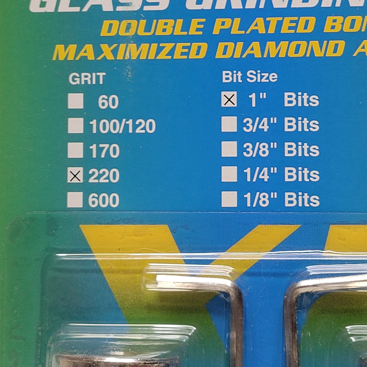 1" Aanraku Twofers Glass Grinding Bits (Ultra Fine 600 Grit)