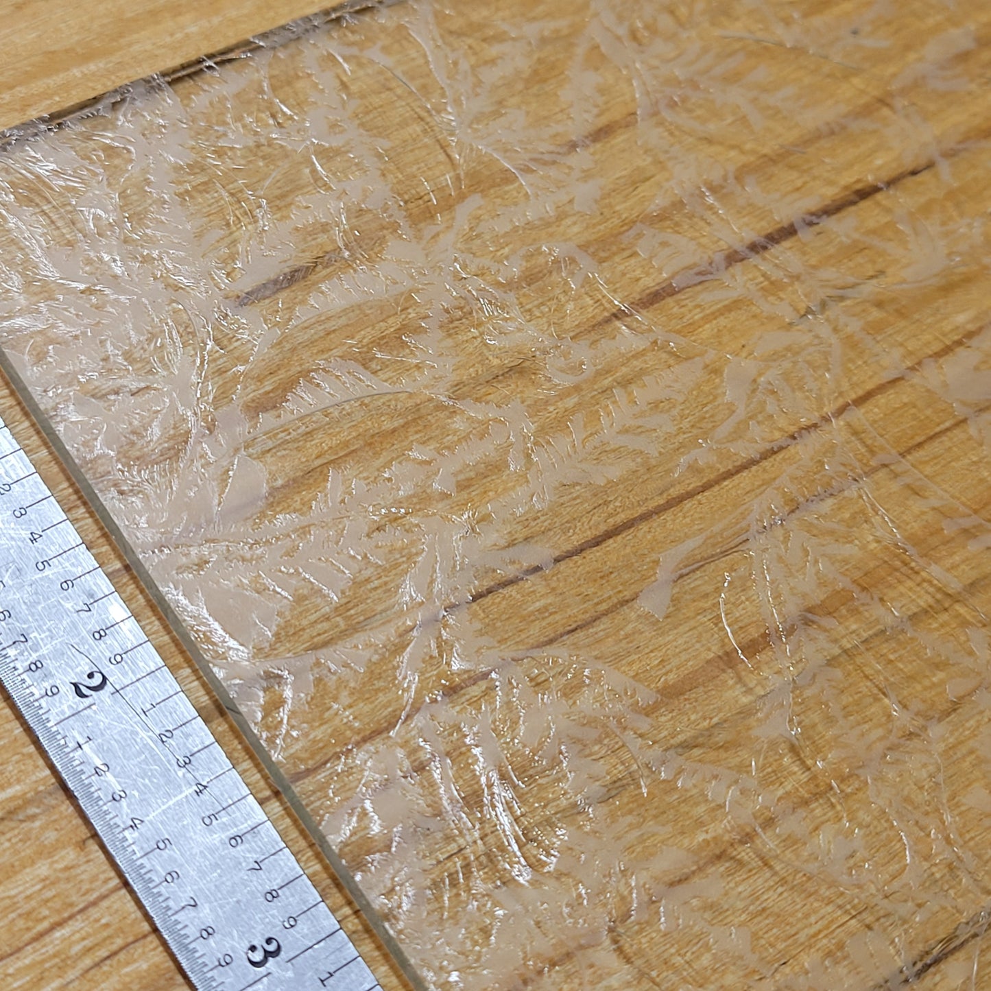 Clear Glue Chip Etched Stained Glass – Choice - 2 Sheets (6"x8")
