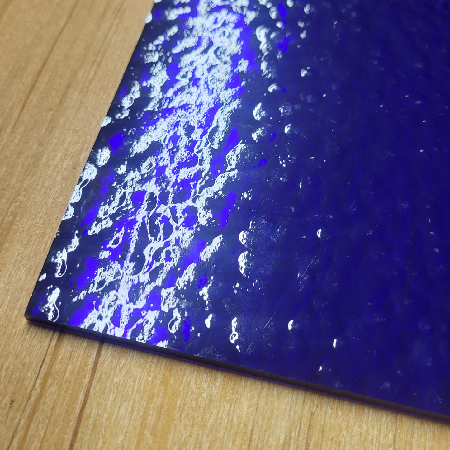 Cobalt Blue Cathedral Classic Wissmach Stained Glass - 2 Sheets (6"x8")