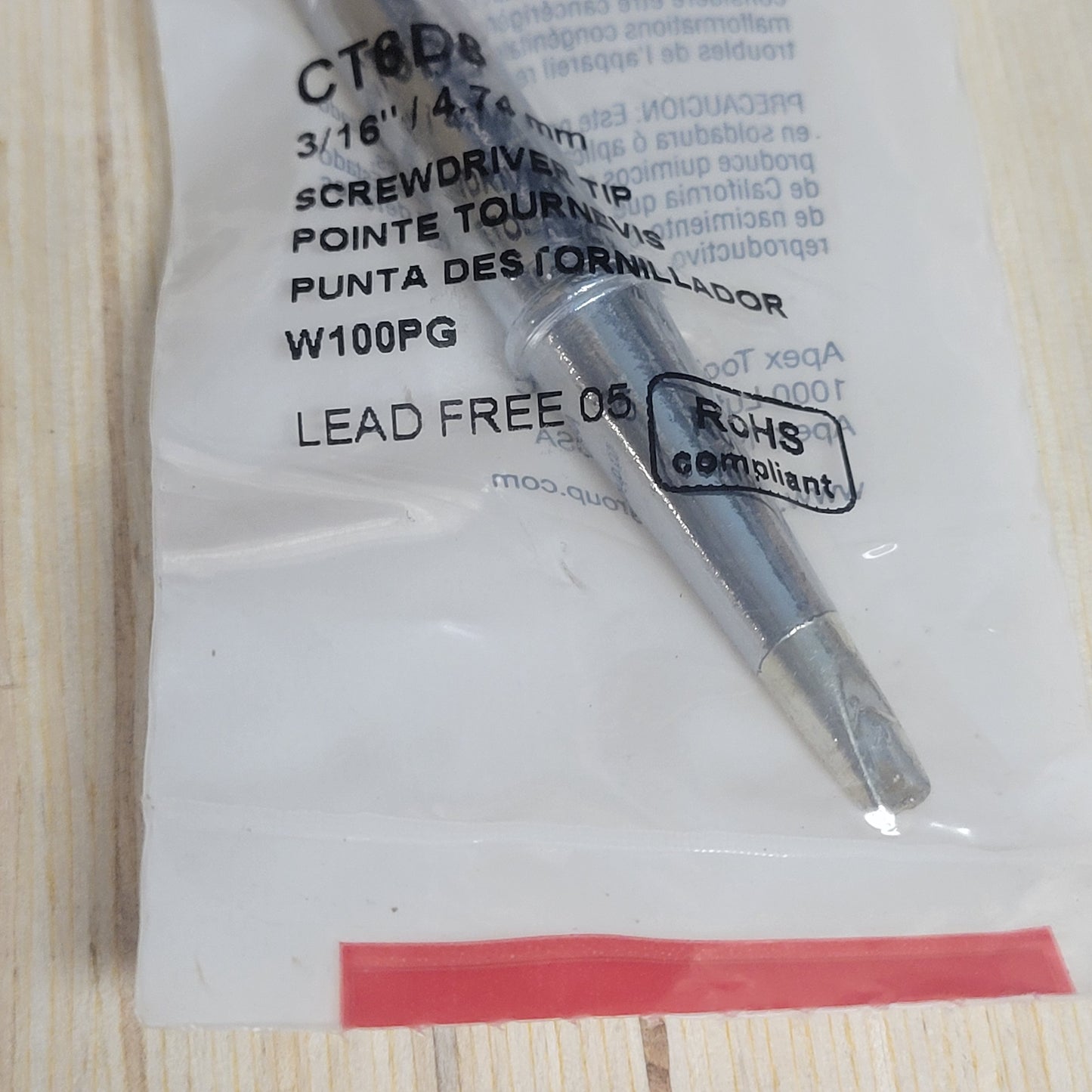 1/4" Tip for Weller W100PG