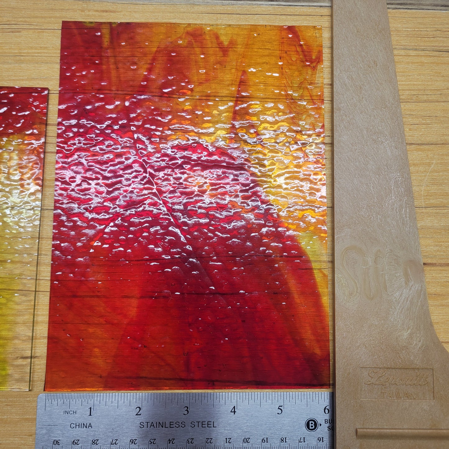 Saffron Classic - Wissmach Stained Glass - 2 Sheets (6"x8")