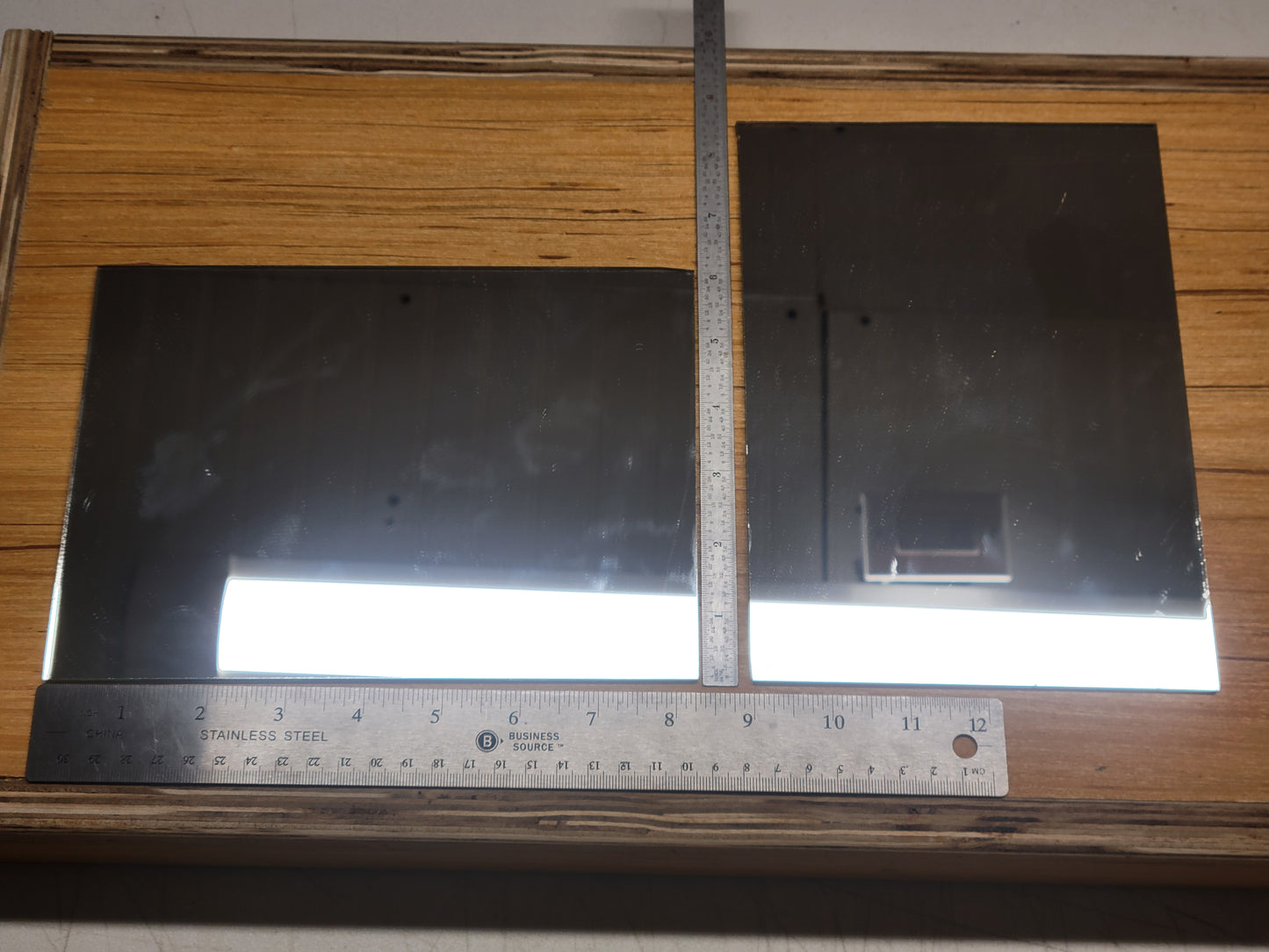 Mirror Glass Sheets- 2 Sheets (6"x8")