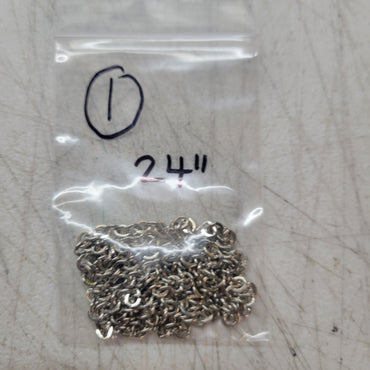 CLEARANCE 24" Silver Deco Chain (24 inch) | 4 Pack