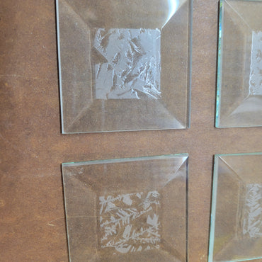 CLEARANCE 2" Glue Chip Bevel Squares | 6 Pack