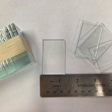 1.25" x 2" Rectangles Clear Flat Glass (1.25x2 inch) | 10 or 30 Pack