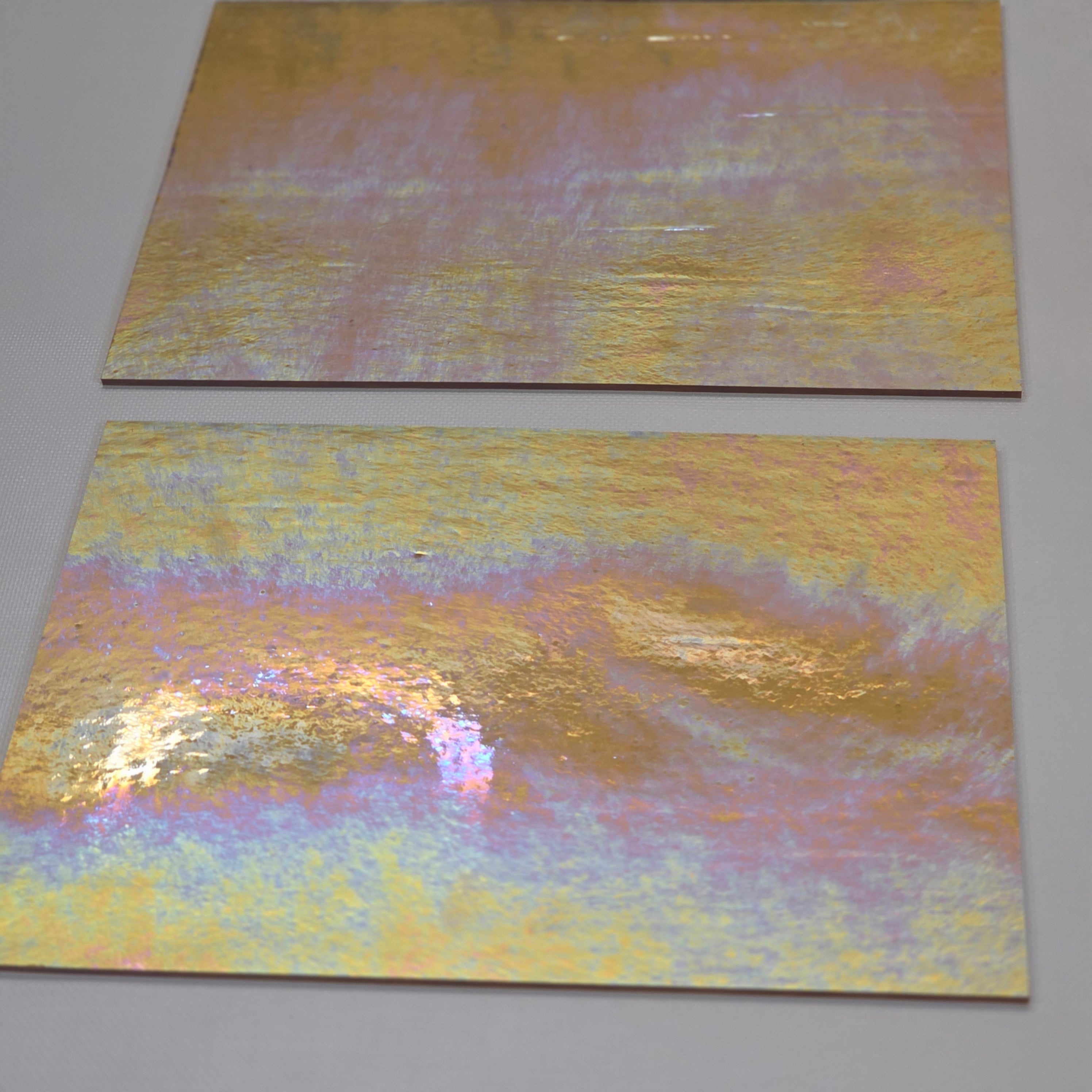 Cinnamon Iridescent Luminescent Wissmach 96 Stained Glass – 2 Sheet Packs | 2 Size Options