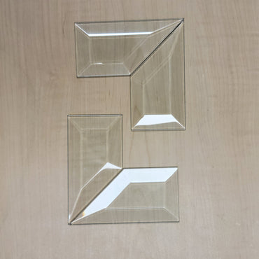 2" x 4" 45° Mitered Corner Bevel Set | 8 or 30 Packs
