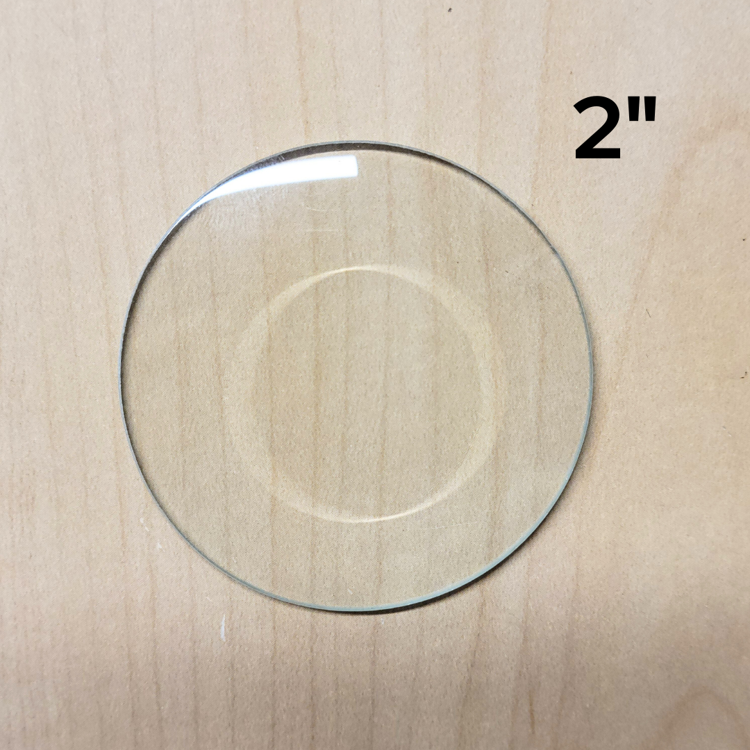 2" Clear Bevel Circles (2 inch) | 10 or 30 Pack
