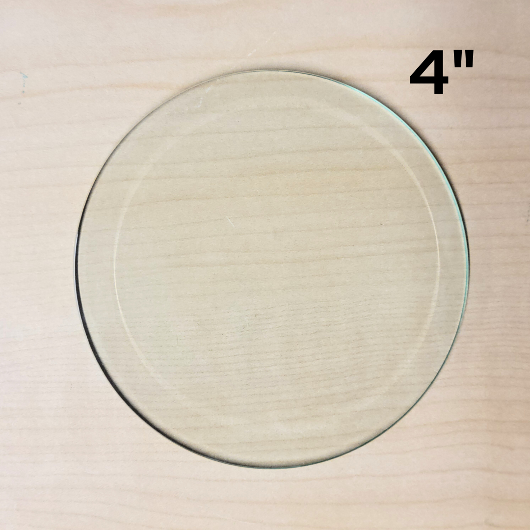 4" Clear Bevel Circles (4 inch) | 4 or 10 Pack