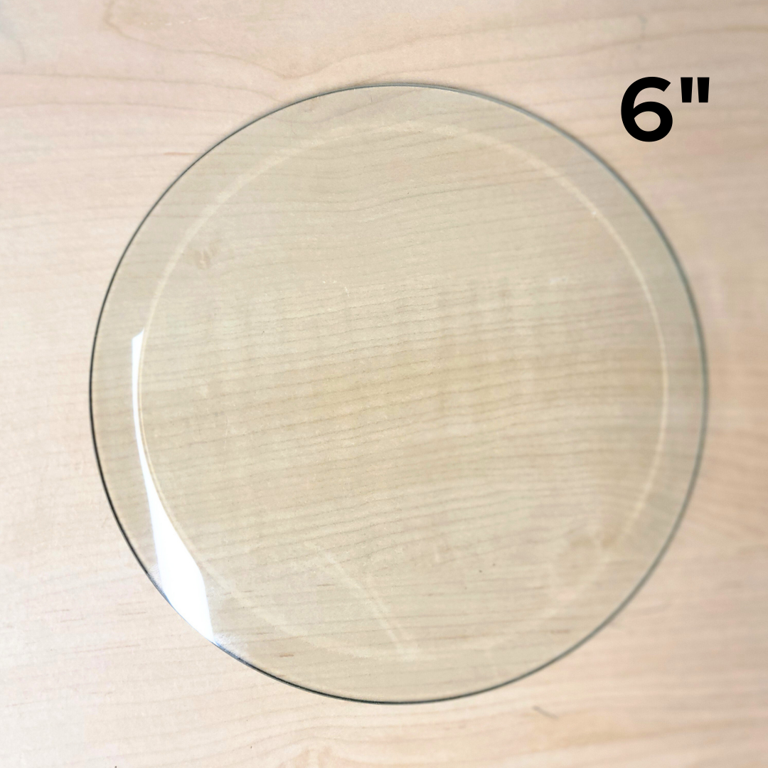 6" Clear Bevel Circles (6 inch) | 2 Pack