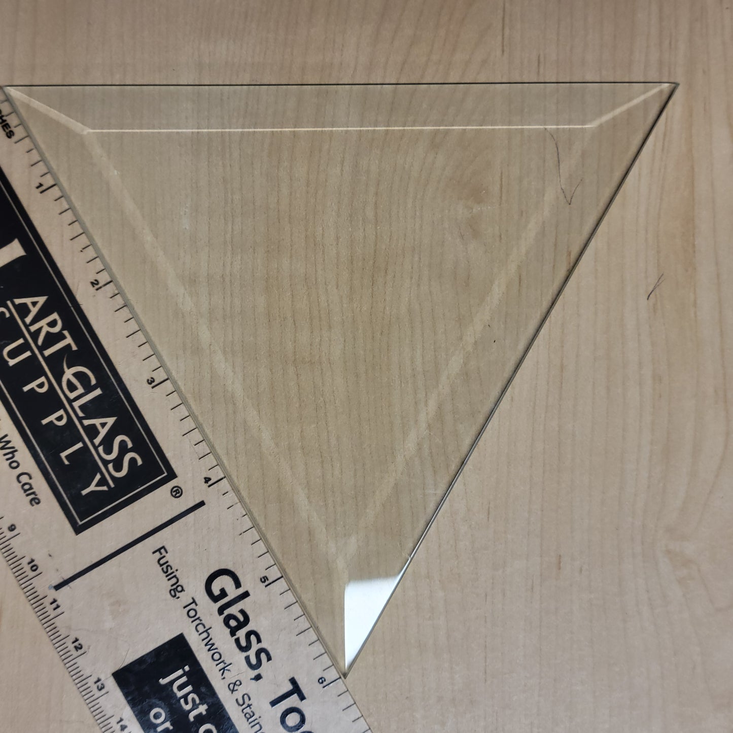 6" Clear Bevel Triangle (6 inch) | 5 or 10 Pack