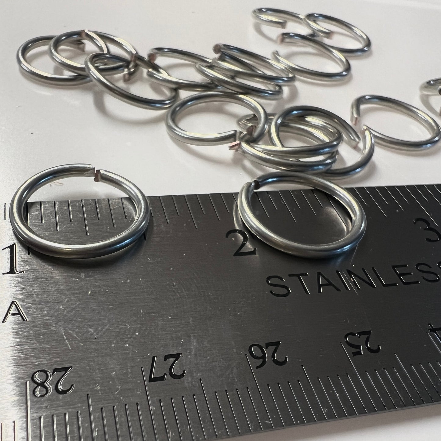 5/8" Jump Rings - 14g Tinned Copper | 20 Pack