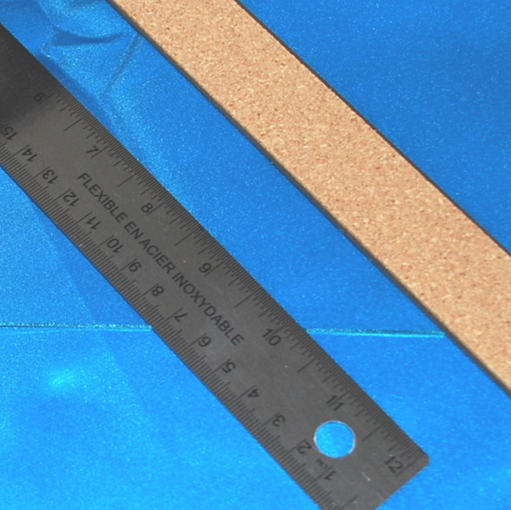 12 inch (30 cm) Stainless Steel Ruler - No Slip Cork Backing for Straight Edge Scoring