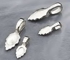 Aanraku - plated - Leaf Jewelry Bails