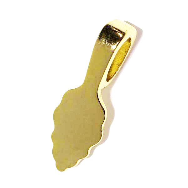 Aanraku - SMALL (6 x 15mm) - 18K GOLD plated - Leaf Jewelry Bails