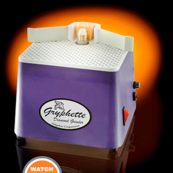 GLASS GRINDER - Gryphon Gryphette with 3/4 inch Diamond Grinder Bit - 5 Year Warranty - Water Cooling Reservoir