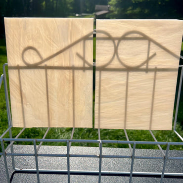 Champagne Opal Wissmach Stained Glass (6"x8") - 2 Sheets