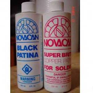 Patina Combo Pack- 8 oz ea. Novacan Black Patina and Copper Patina