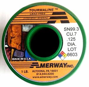 Amerway Tourmaline Lead Free Solder Roll - 1 lb (16 oz)