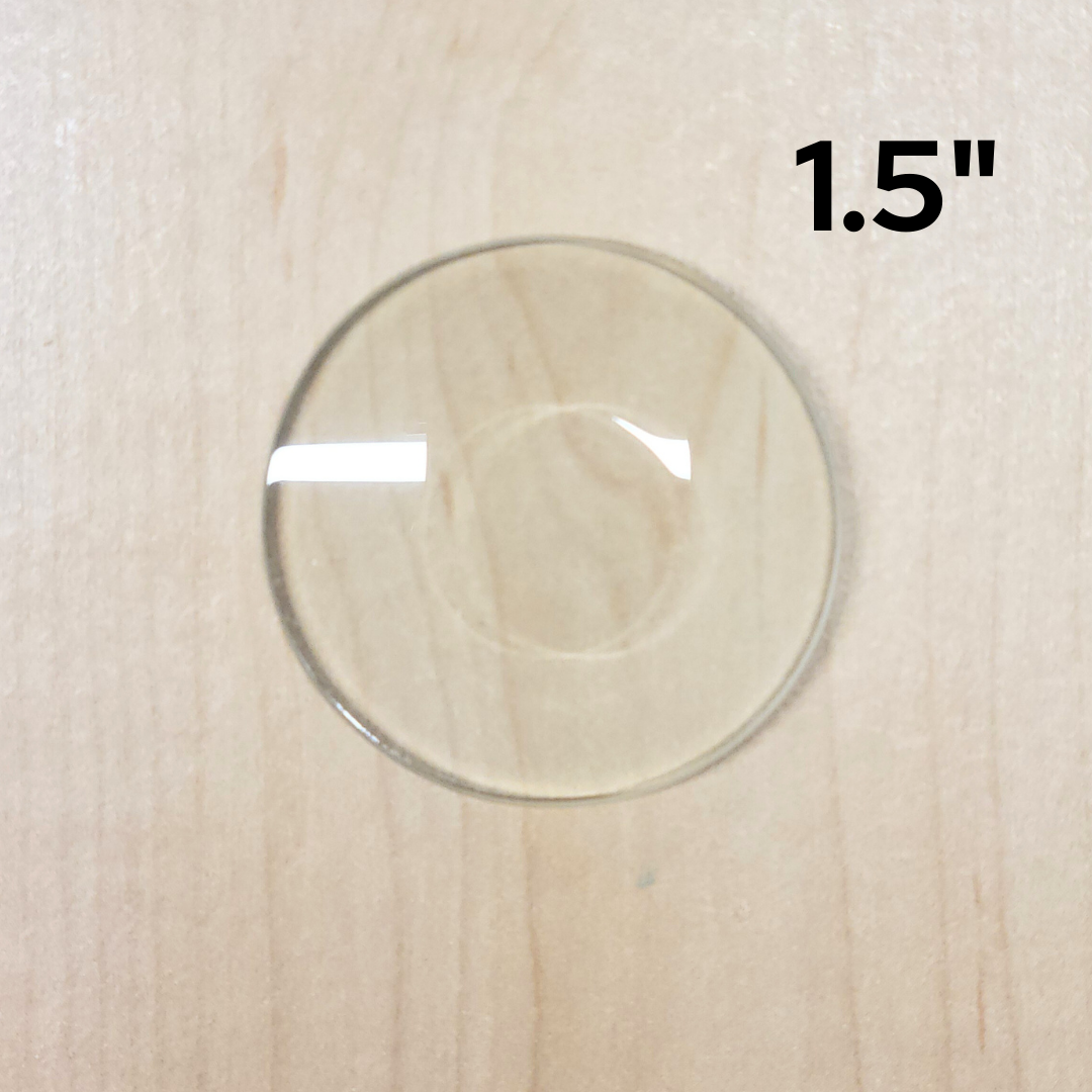 1-1/2" Clear Bevel Circles (1.5 inch)