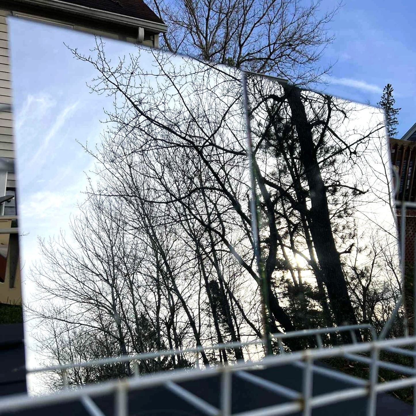 Mirror Glass Sheets- 2 Sheets (6"x8")