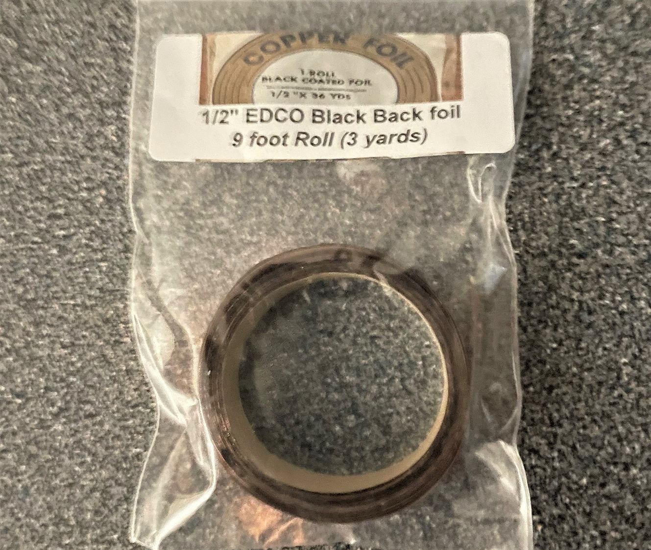 20 Rolls Stained Glass Copper Foil – 1/4 Inch, Choice Of Black, Copper, Or Silver Back