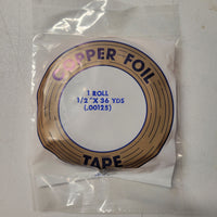 Copper Foil Tape 1/2"  - EDCO - 36 yards x 1.25 mil thick