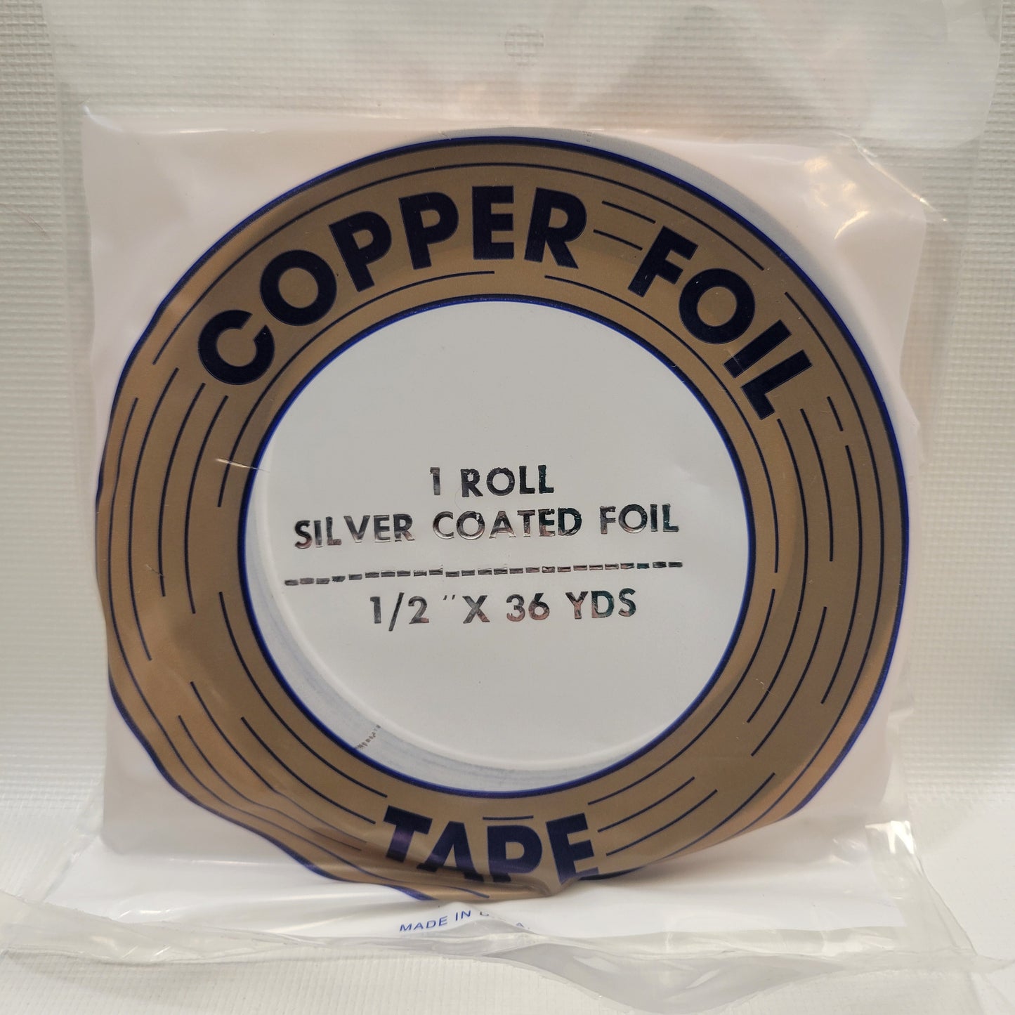 EDCO 1/2" Copper Foil Tape, Silver Back - 36 yds