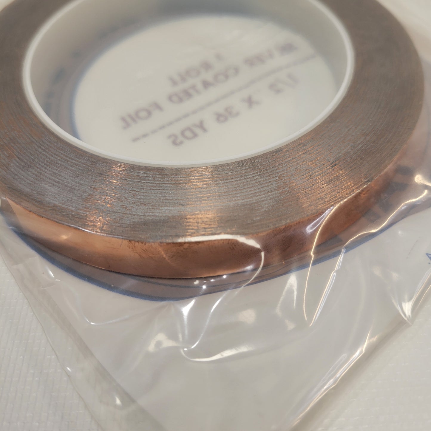 EDCO 1/2" Copper Foil Tape, Silver Back - 36 yds