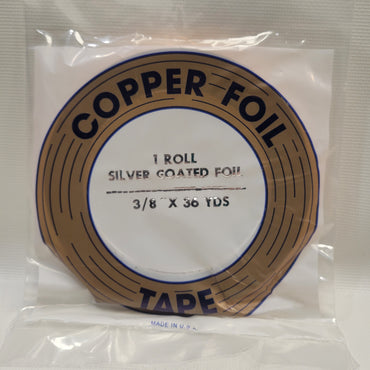 3/8" EDCO Silver Back Copper Foil Tape (36 yds)