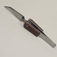 4 5/8" Reverse Clamp Tweezers with Bent End