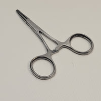 3.5" Self-Locking Tweezers / Hemostat w/ Curved End